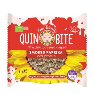 Био безглутенови хрупки QUIN BITE - Пушен пипер, 21 g