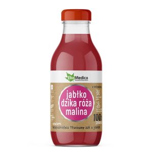 Ябълка + Шипка + Малина + Витамин С – Натурална подкрепа за имунитета, сок 300 ml