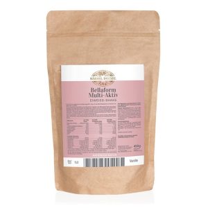 Bellaform Multi-Aktiv - Протеинов шейк с 4 източника на протеин - Мускулна маса, 450 g прах