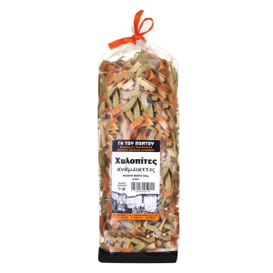 Трицветна критска паста с три вкуса – спанак, домат и чушка, 500 g