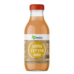 Ябълка + Лимон + Джинджифил – Имунна защита и свеж тонус, сок 300 ml