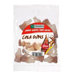 Дъвчащи желирани бонбони с вкус на кола (без захар), 100 g