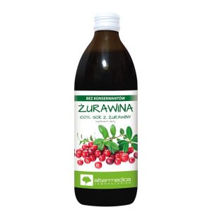 Сок от червена боровинка + Витамин C 120 mg – Здрав уринарен тракт, 500 ml, 10 дози