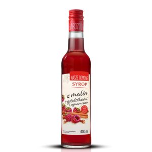 Домашен сироп от малини с карамфил и канела, 400 ml