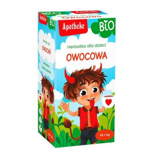 Плодов чай за деца (шипка, касис, ябълка, бъз), 20 филтърни пакетчета