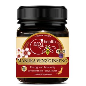 Пчелен мед Манука с пчелна отрова и женшен Ginseng VENZ MGO 100+, 250 g