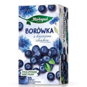 Плодово-билков чай с боровинки и синя метличина, 20 филтърни пакетчета х 2,3 g