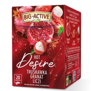 Hot Desire – Плодов чай с ягода, нар и личи, 20 филтърни пакетчета х 2,5 g